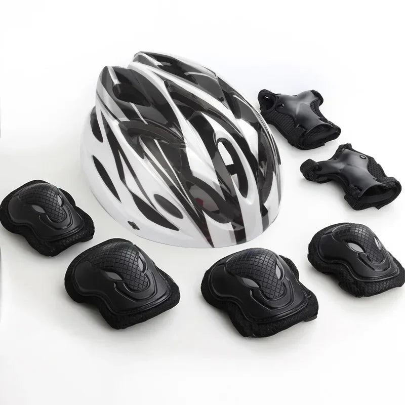 Kids Bike Helmet Knee Elbow Wrist Pads,Toddler Helmet with Protective Gear Set,for Bicycle Cycling Skateboard Scooter Skating