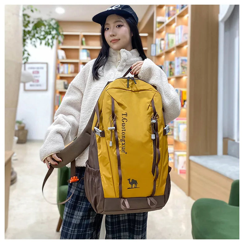 Ergonomic Hiking Backpack 40L Waterproof Lightweight, Anti-Theft Adjustable Straps for Men Women Travel Essentials Compartment