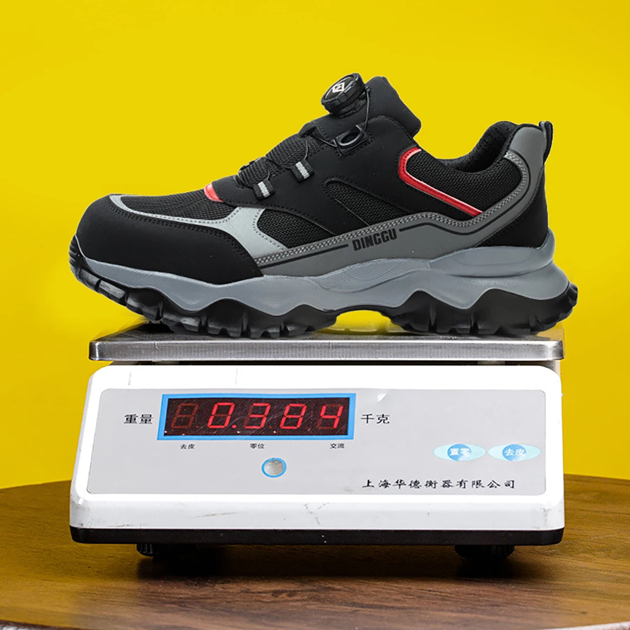 Warehouse Work Shoes for Men Shock Absorbing Anti-Smash Design,Light Sneaker Safety Shoes With Steel Toe Cap Anti-Piercing,