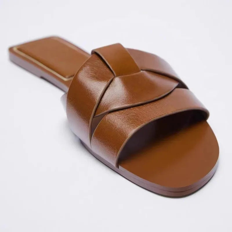 New Fashion Slippers Women Sexy Flat Sandals Casual Ladies Sand Beach Slippers Elegant Fish Mouth Slippers Women