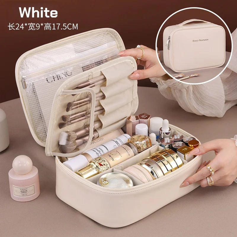 Magnetic Standing Makeup Bag
