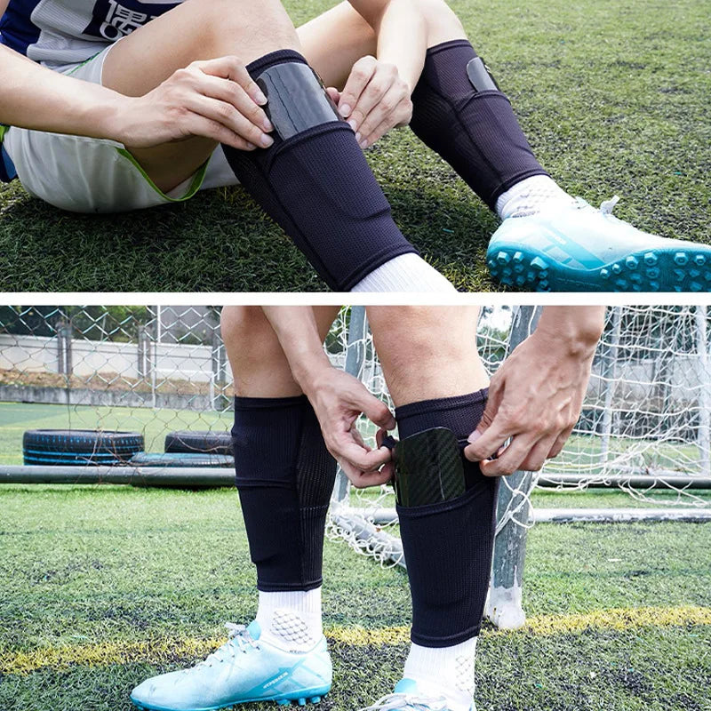 Adult football training leg guards, children's mini master shin guards, plug-in male and female protective gear