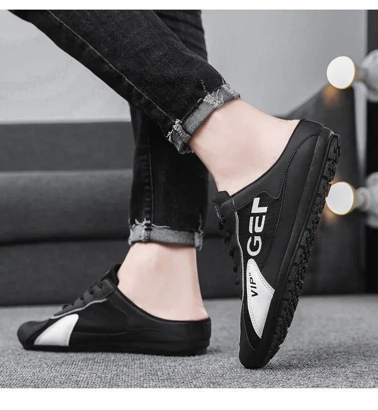 Summer Slippers for Men Trendy Men's Flat Bottom Casual Shoes Soft Sole Support Shoes Men's Sneakers Zapatos De Hombre