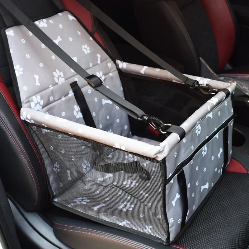 Accesorios de viaje de doble grosor Bolsas de malla colgantes plegables Suministros para mascotas Manta impermeable para perros Seguridad Bolsa de asiento de coche para mascotas