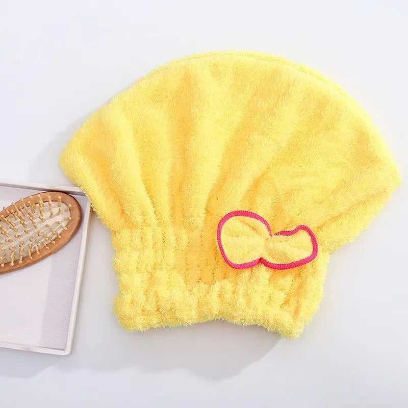 Hurtigtørkende hårhette for kvinner – dusjhette i mikrofiber. Perfekt for spa- og baderomstilbehør, praktisk badeutstyr