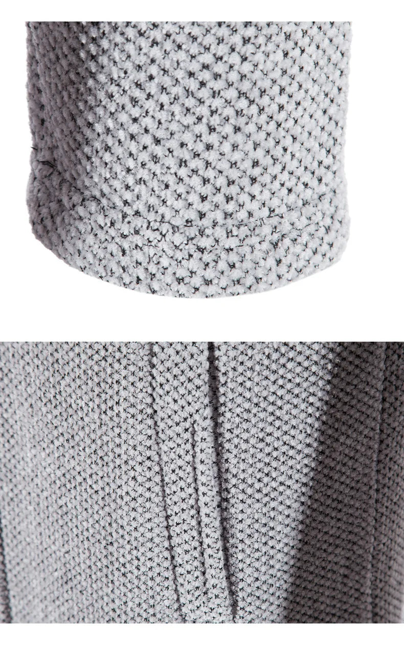 New Mens Long Sleeve Hooded Sweater for Men Zipper Sweatshirts Oversize Streetwear Warm Solid Color Autumn Jacket Hoodie Men ﻿