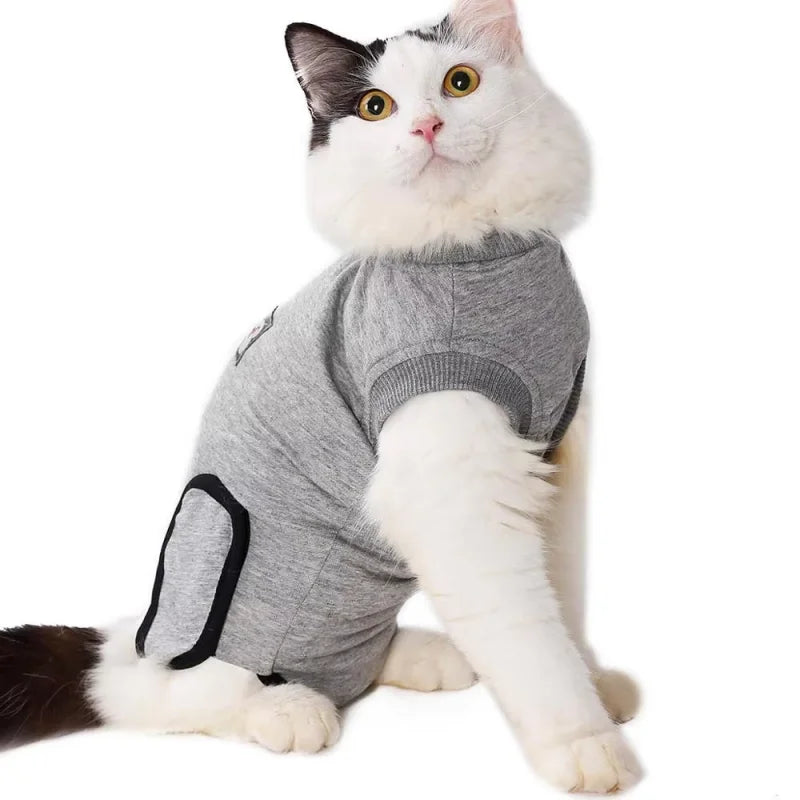 Cat Anti-licking Sterilization Clothes Cat Neutering Surgery Recovery Suit Cat Weaning Breathable Puppy Anti-scratch Body Vest