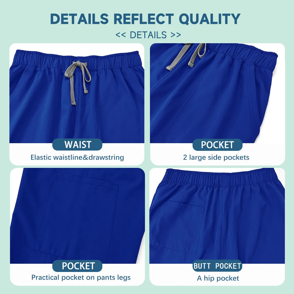 Conjunto unisex de uniforme médico – Cómodo, profesional y perfecto para el trabajo en el sector sanitario