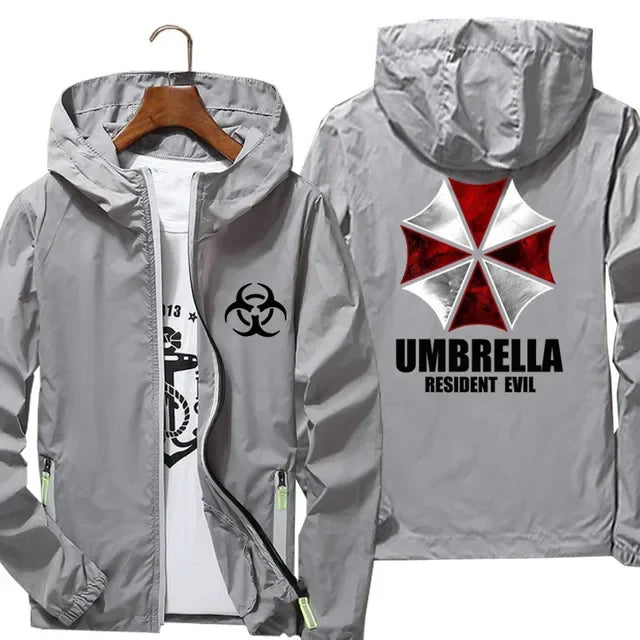 Men's movie umbrella, reflective thin jacket, sunscreen, skin, hooded windbreaker, pilot sports jacket, beach, bicycle, pilot, l