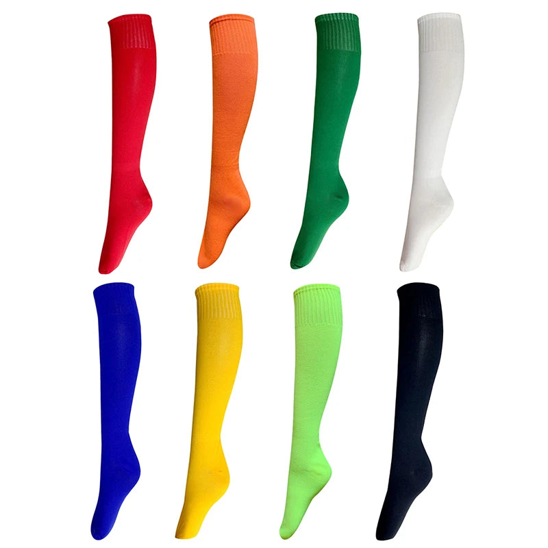 Calcetines deportivos de fútbol al aire libre, rugby, transpirables, de rodilla, para voleibol, béisbol, hockey, calcetines largos para adultos