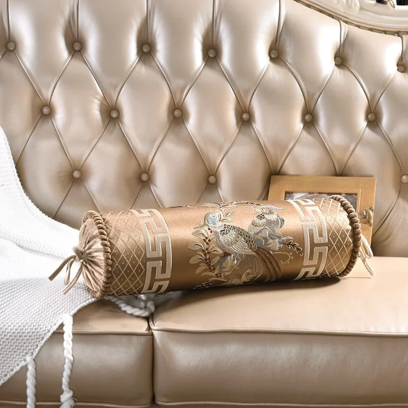 Fundas de almohada cilíndricas europeas para caramelos, fundas de almohada para el cuello para adultos, fundas de cojín de trigo sarraceno, funda de almohada cervical ortopédica