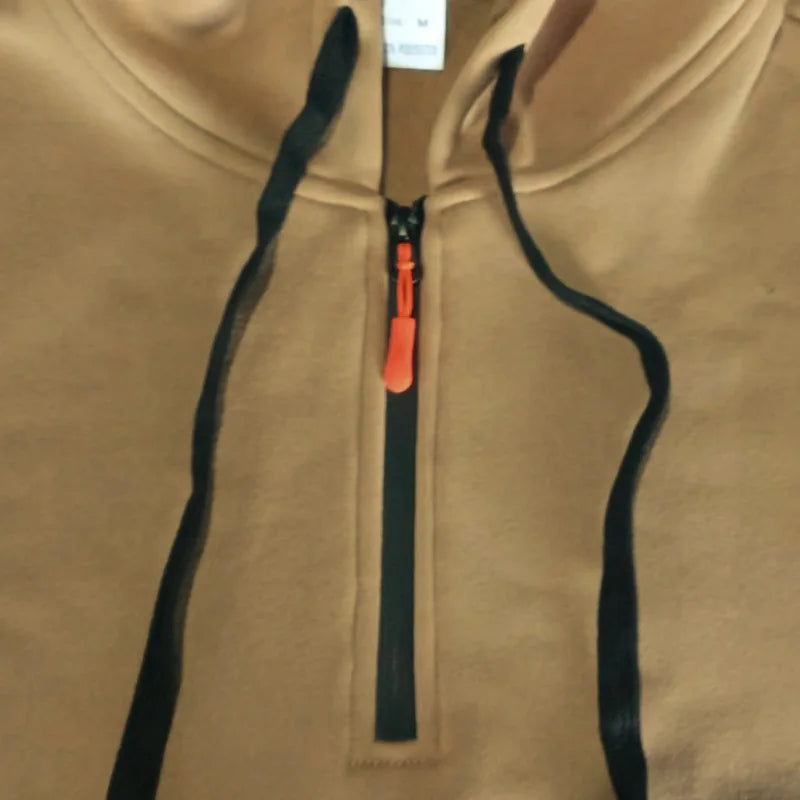Men's Hooded Sweatshirts for Men Streetwear Autumn Winter Punk Style Tracksuit Sportswear Zip Up Hoodie Male