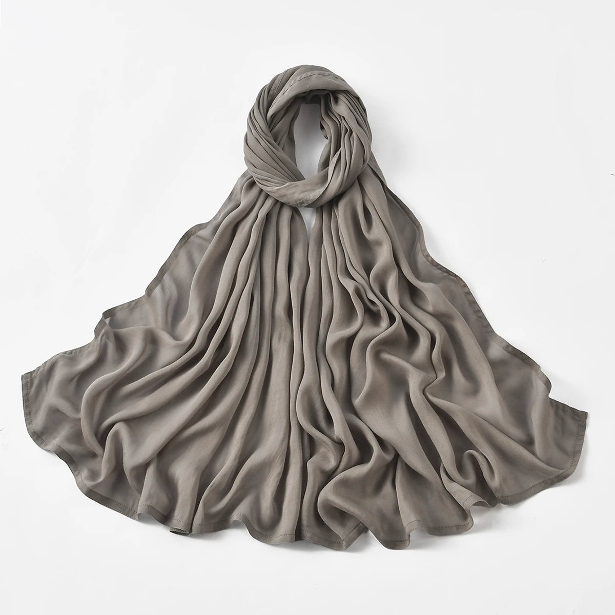 Hijabs musulmanes para mujer, pañuelos finos lisos, chales para mujer musulmana, pañuelo suave de viscosa y rayón, turbante islámico, diadema de 200x85cm