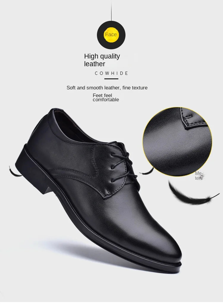 Zapatos de hombre Zapatos de vestir de cuero negro para hombre Oxfords Zapatos de hombre para bodas, fiestas, oficina y negocios