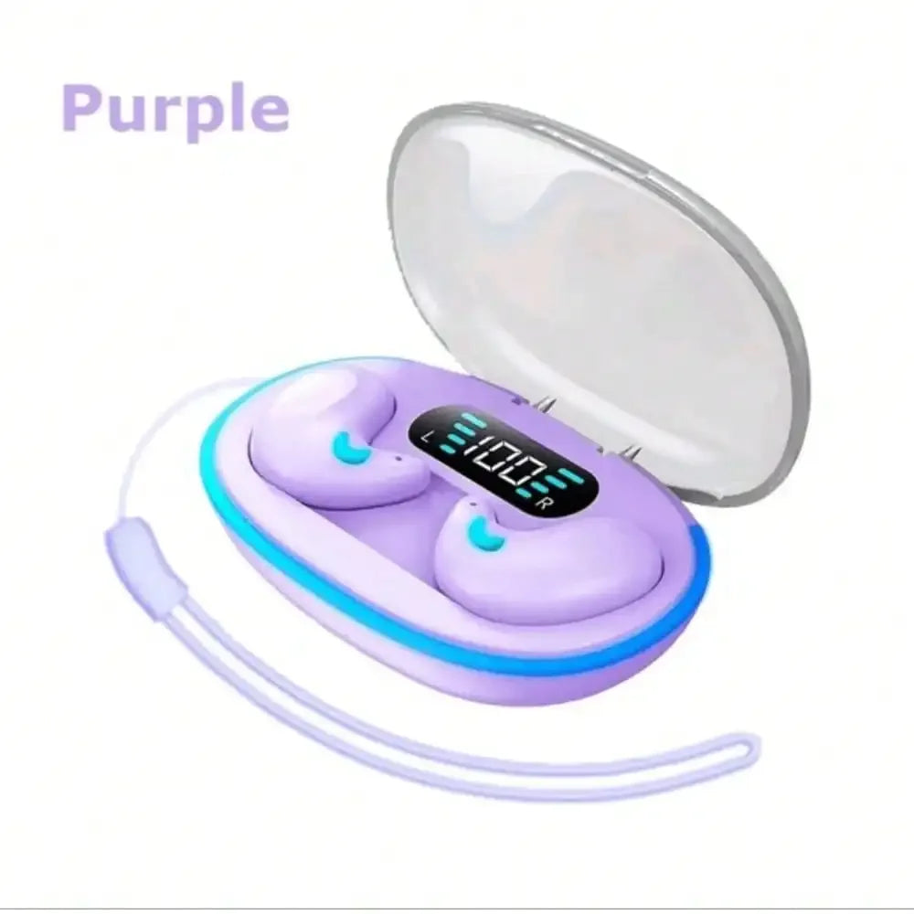X55Pro Sleeping Bluetooth Earbuds Wireless Bluetooth Earphones Waterproof Hi-Fi Stereo Earpods with Mic apply to smartphones