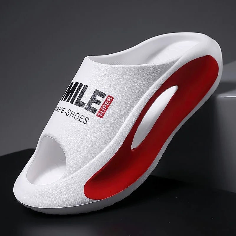 New Men's Slippers Casual Sports Summer Soft Bottom Cool Drag Anti Slip Indoor and Outdoor Durable Trendy Couple Slippers