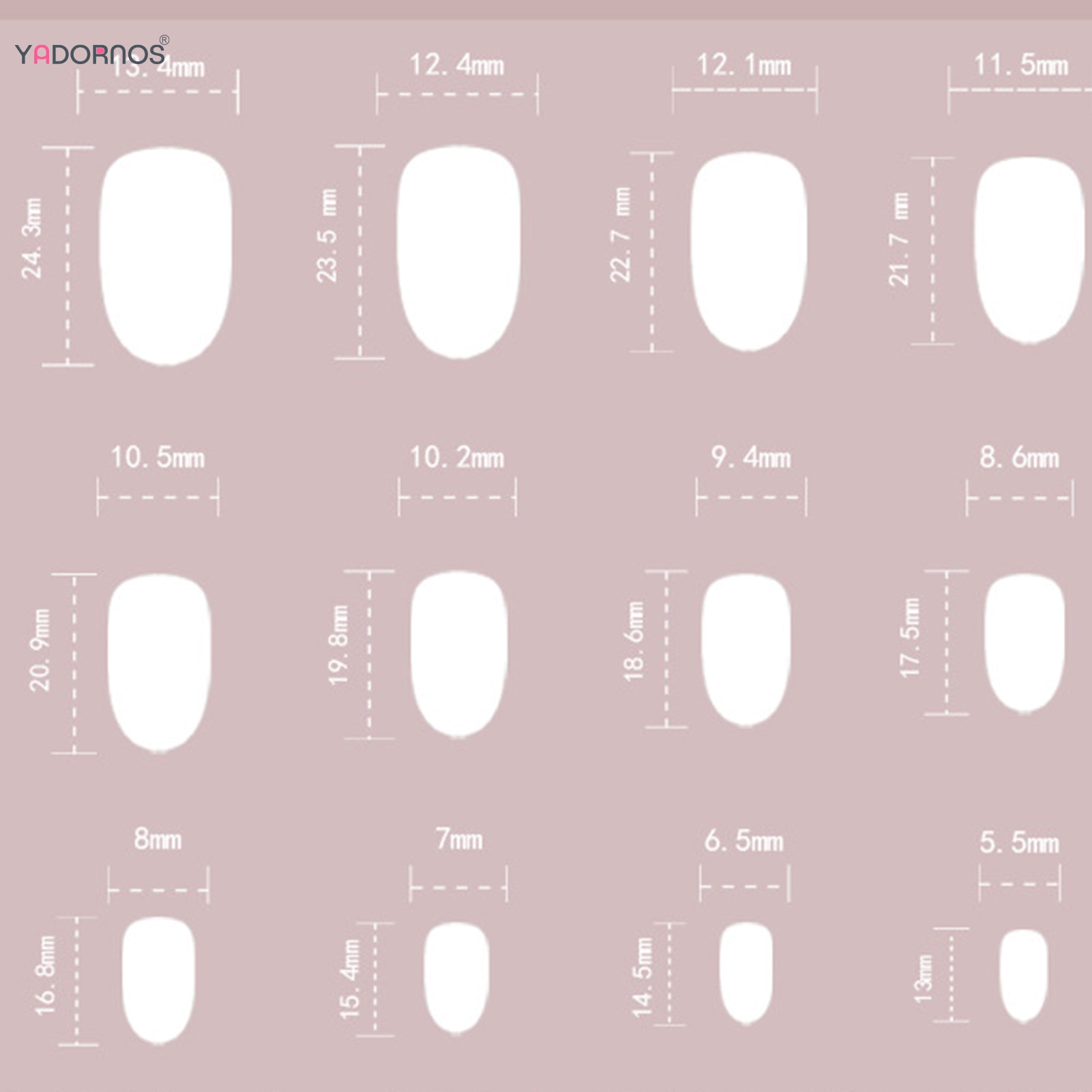 White French False Nails Nude Color Sweet Press on Nails Almond Full Cover Fake Nails Finished Fingernails Art for Bride Wedding