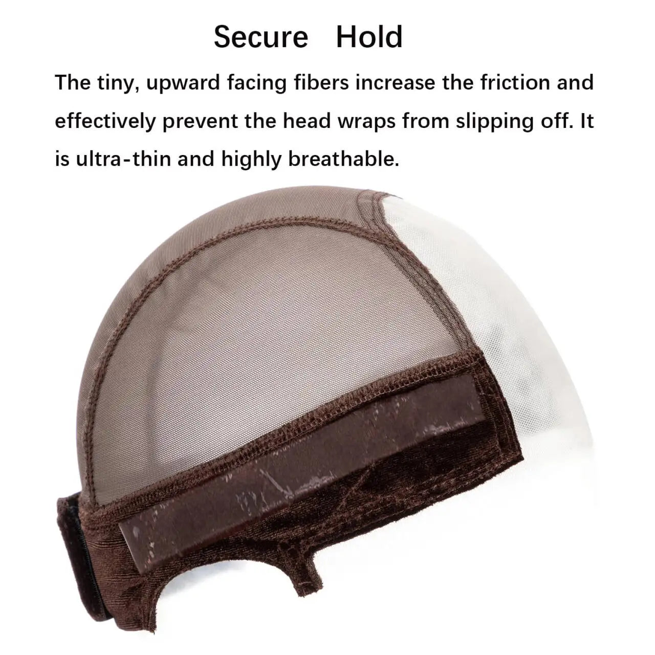 Female Headband Wig Cap  Lace Wig Cap For Wig Making U Part Wig Caps With Adjustable Velvet Wig Grip To Wear Wig Nude Hair Net