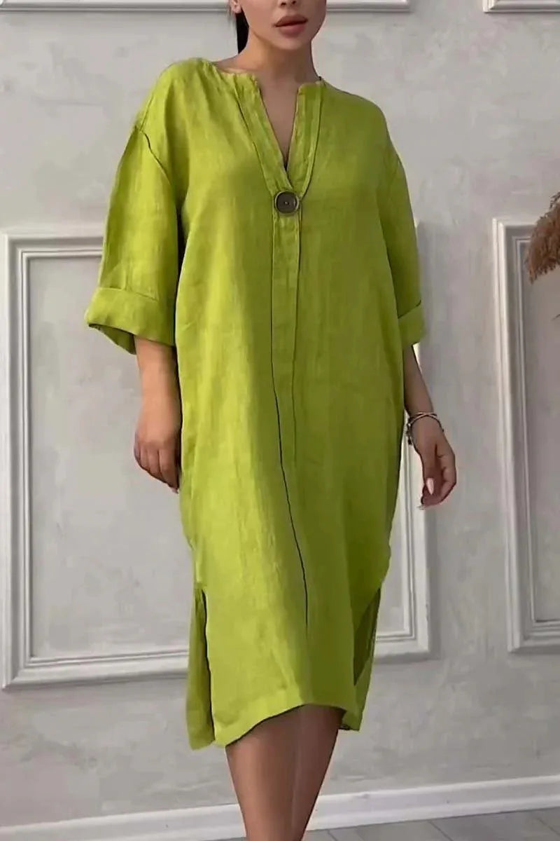 Y2k Long Sleeve Linen Maxi Dress Women Summer Summer Casual Solid Color Party Loose Long Dresses Elegant Vestidos