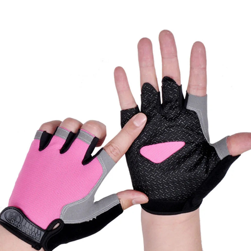 GTUBIKE Half Finger Weightlifting Gloves Cycling Fitness Shock Absorbent Non-slip Sports Climbing Outdoor For Men And Women