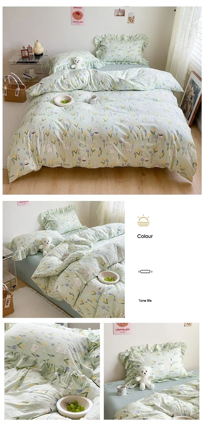 Duvet Cover Double Bed edredom casal Breathable Quilt Cover for Home 150x200 Comforter Covers (No Pillowcase)