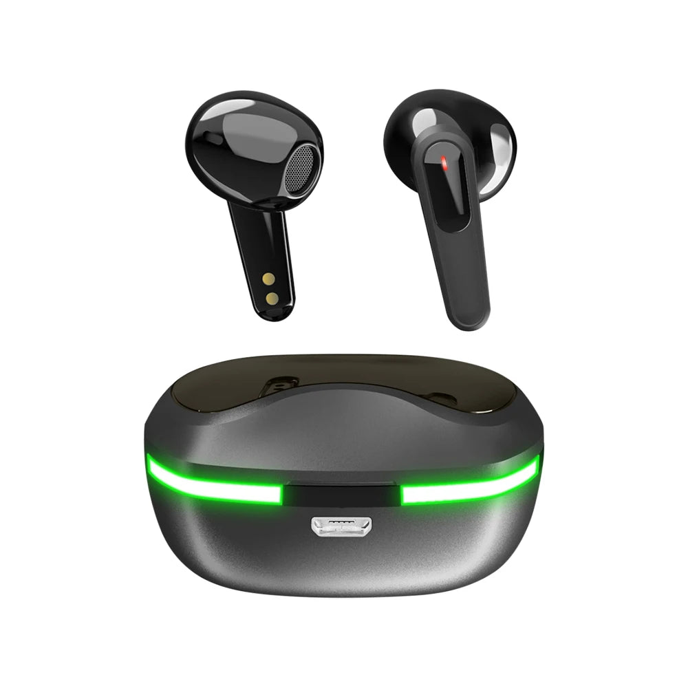 TWS Pro60 Fone Bluetooth 5.0 Earphones Wireless Headphones HiFi Stero Headsets Noise Reduction Sports Earbuds with Mic for Phone