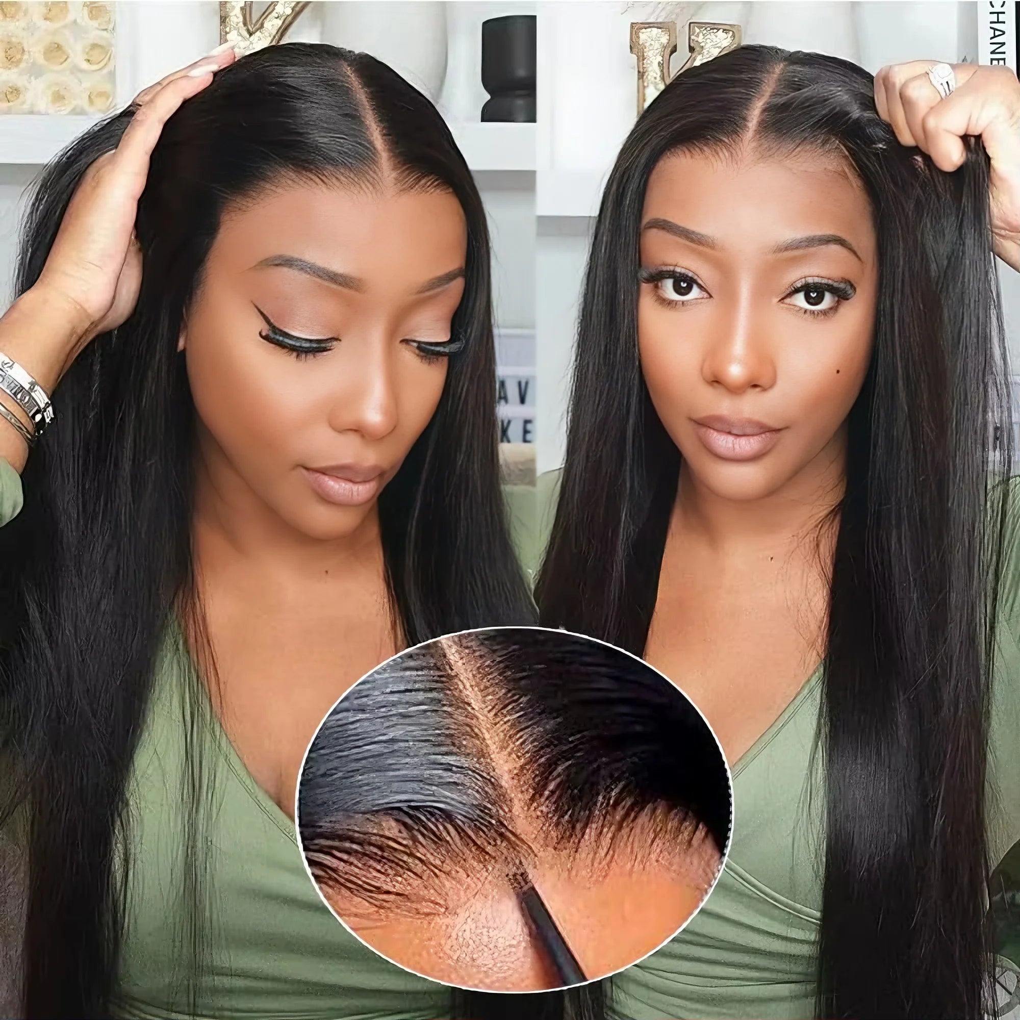 Glueless Straight Lace Wig