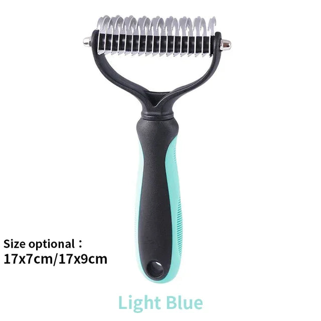 Dog Cat Hair Removal Comb Cats Brush Grooming Tool Puppy Hair Shedding Trimmer Combs Pet Fur Trimming Dematting Deshedding Brush