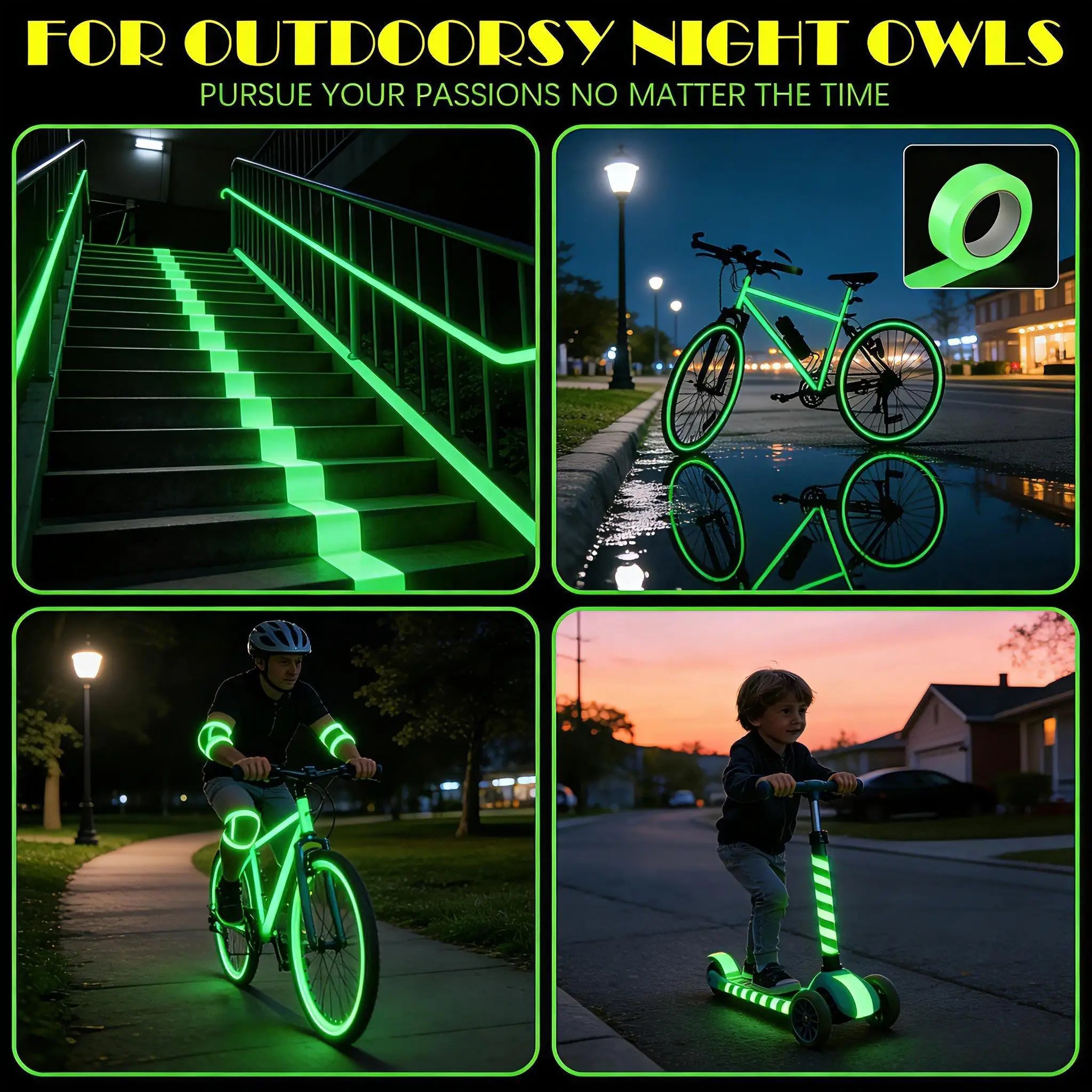 Glow-in-the-Dark Safety Tape