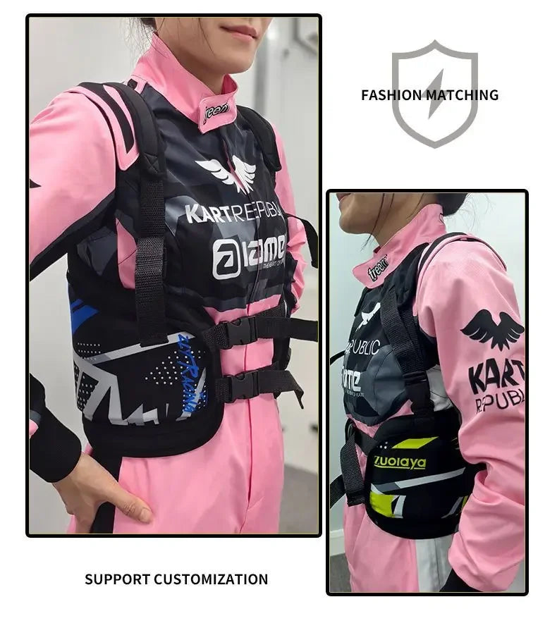 Kart Racing Gear Rib Protection Adult Children's Entertainment Riding Equipment Adjustable Safety Gear Karting Club Equipment