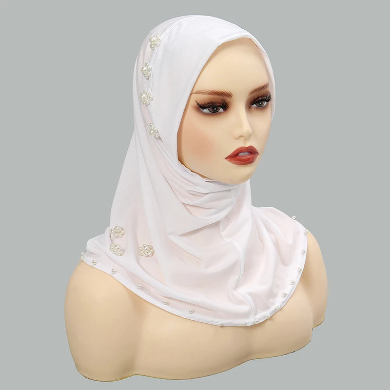 Instant Hemp Muslim Hijab Scarf Abaya Turban for Woman Islamic Women Head Wrap Ready to Wear Hijabs Pinless Neck Cover Turbans