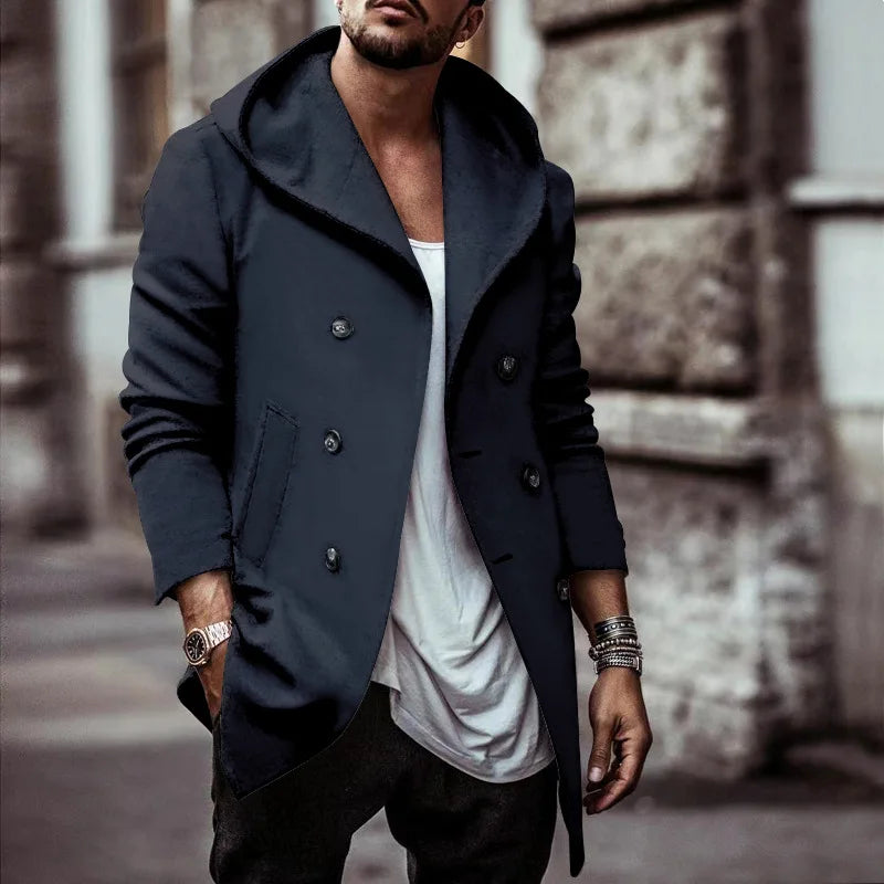 Men Fashion Jacket Male Spring Autumn Windbreaker Bomber Jacket Coats  Hooded Sweatshirt Outwear Jackets Mens Casual Tops