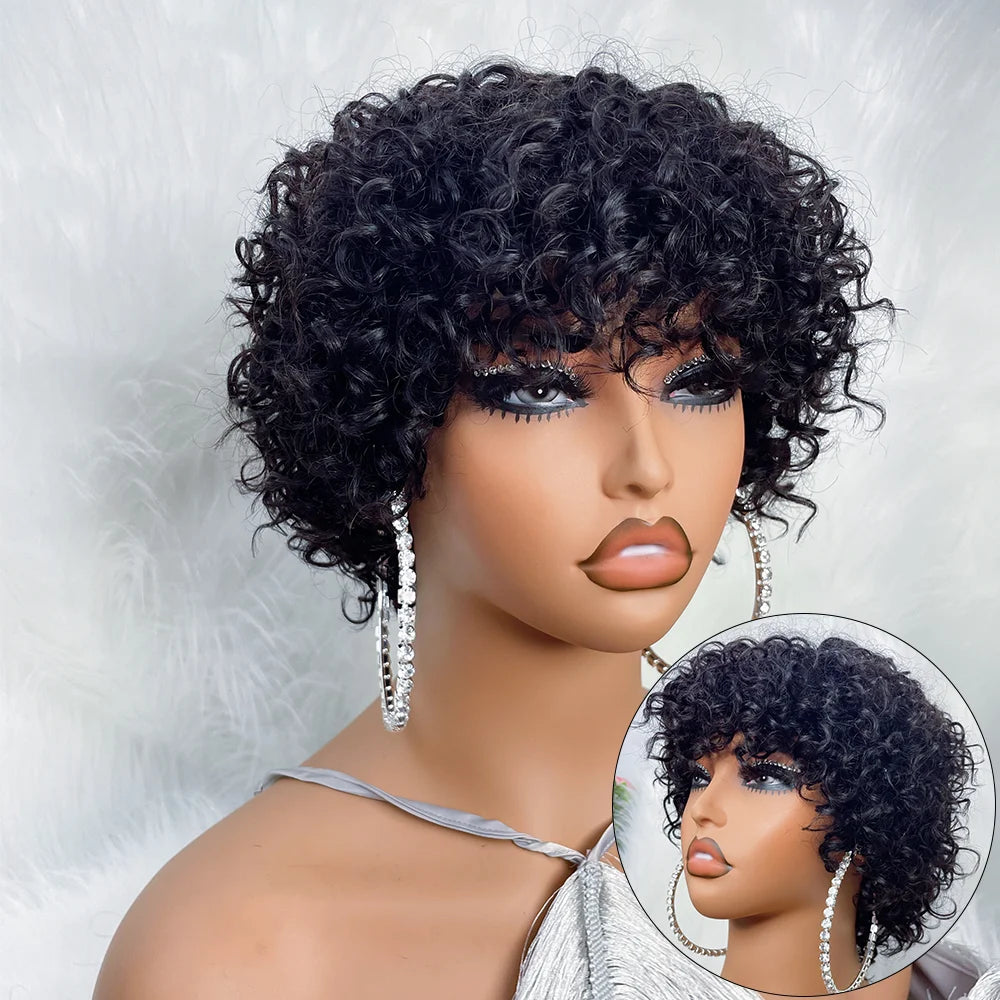 Rose Curly Pixie Wig