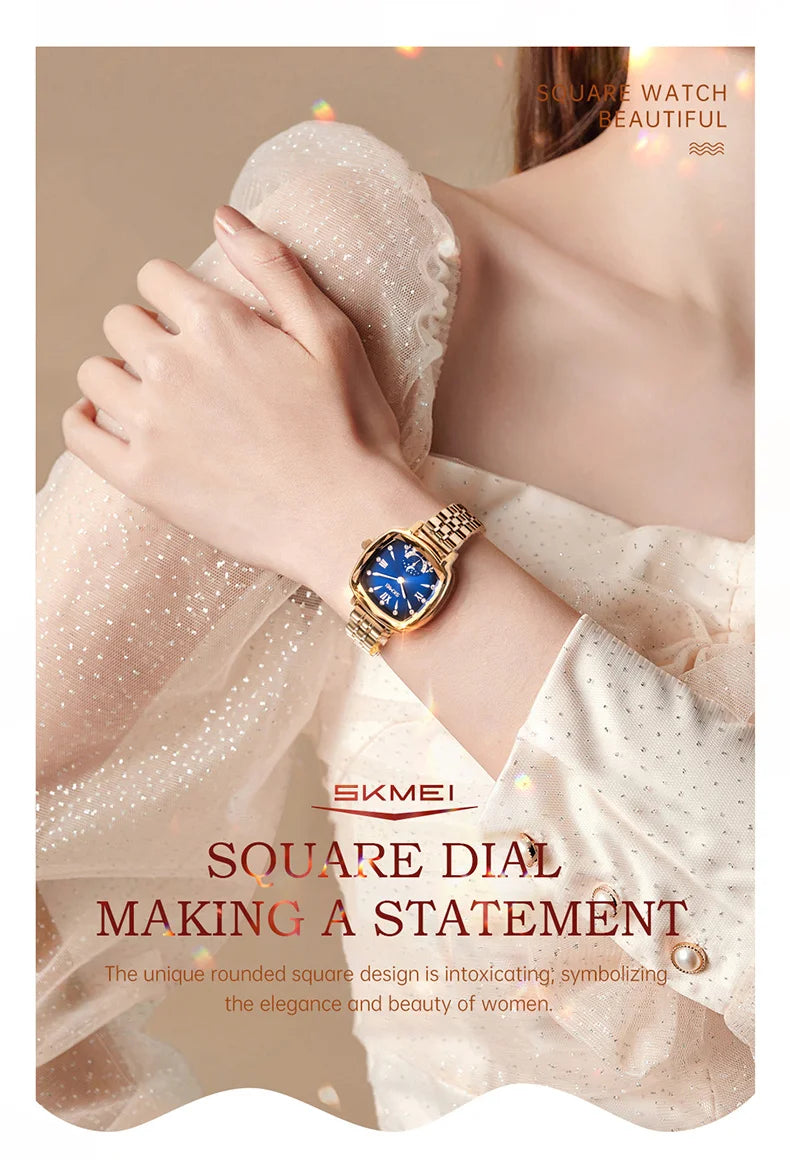 Luxury Watch for Woman Waterproof Stainless Steel Quartz Ladies Watch High Quality Women's Watches Elegant Female Clock