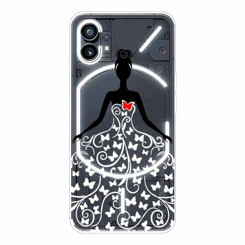 Case for Nothing Phone 1 Cover Transparent Soft TPU Silicone Cases for Nothing Phone One Phone 1 Clear Coque Cute Phone1 2022