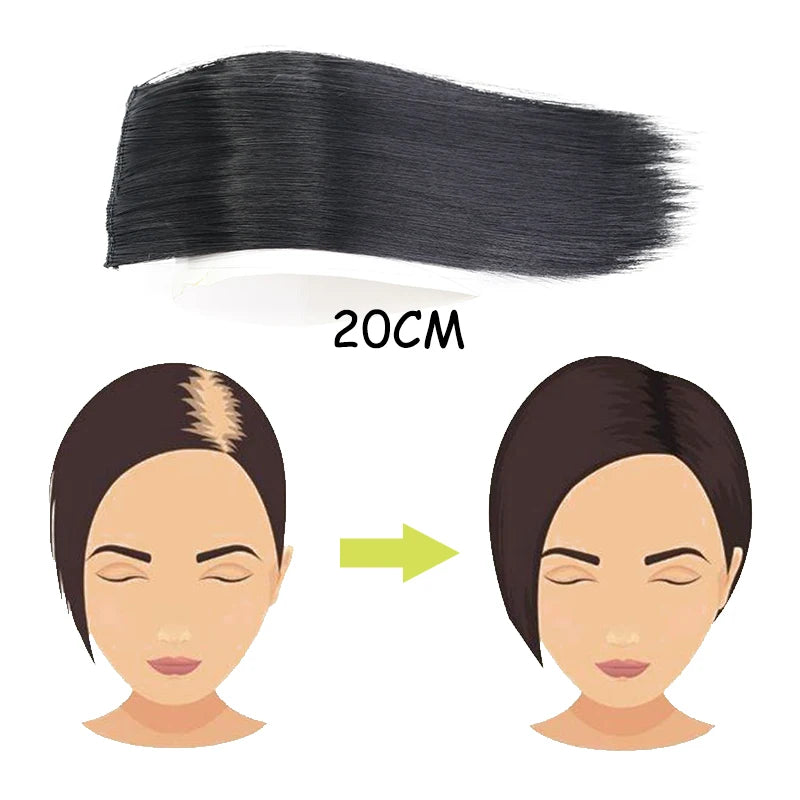 AZQUEEN Almohadillas de cabello sintético invisibles sin costuras con clip de una pieza para aumentar el volumen del cabello, extensiones de cabello, cubrepelo superior lateral