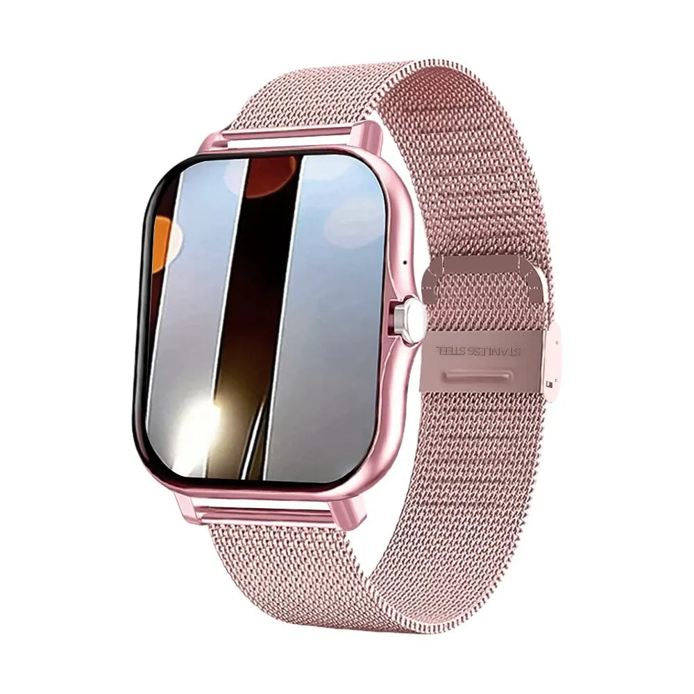 Reloj inteligente con teléfono Android 2025, pantalla HD de 1.44 pulgadas, llamadas Bluetooth, monitoreo de oxígeno/presión sanguínea, regalo para mujer y hombre