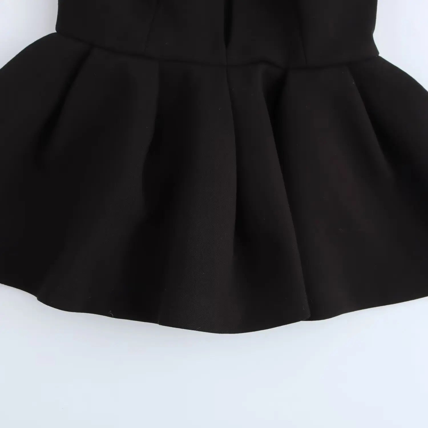 Women Wide Pleated Mini Skirt Sets Fashion V-neck Ruffles Vest Top Women's Two Piece Set Women Outfit