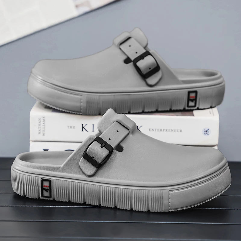 HKDQ Medical Slippers for Man Doctors Nurses Anti-Slip Waterproof EVA Surgical Shoes Breathable Chef Work Slippers for Male