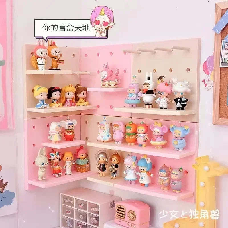 Home Decor Wall Shelves Decoration Hole Board Wall Storage Rack Storage Shelf Kitchen Bedroom Hanging Wall Shelves Wall Decor