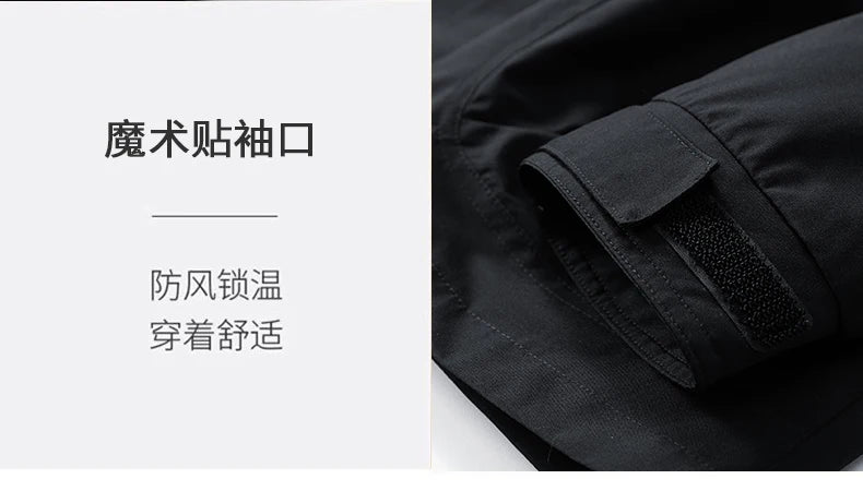 Windbreaker Cargo Jackets For Men Motorcycle Military Clothing Waterproof Male Hooded Jacket Camping Outdoor Hiking Men's Coat