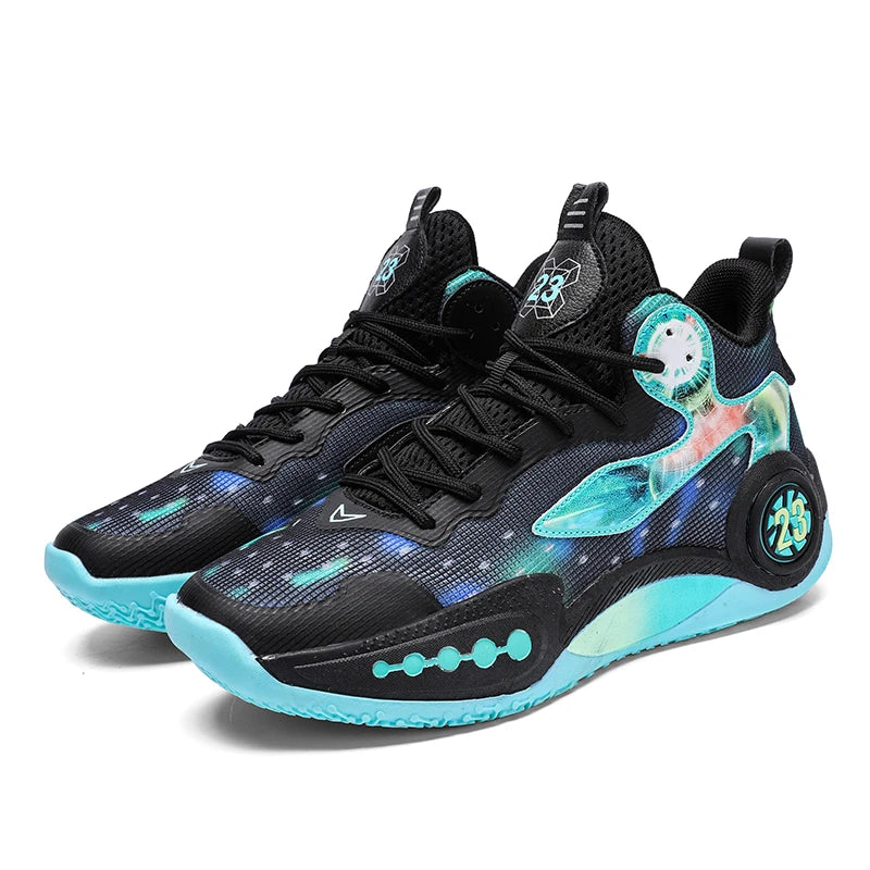 Professional basketball shoes men new junior high school students youth breathable sports shoes anti-slip wear