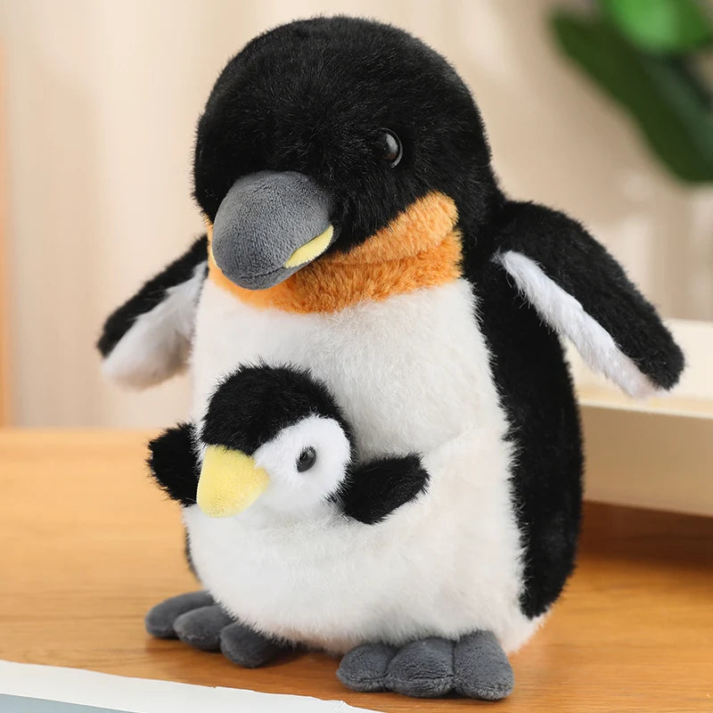 Stuffed Animals Mother and Child Koala Penguin Soft Doll Plush Throw Pillow Home Decoration Birthday Gifts Fir Girls and Boys