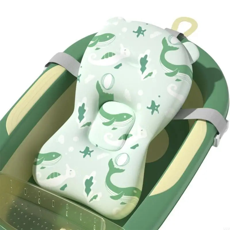 Colchoneta de Baño de Seguridad para Bebé Cojín Portátil Antideslizante para Bañera de Bebé Colchoneta de Apoyo para Ducha Suave Colchoneta Flotante de Seguridad para Bebé
