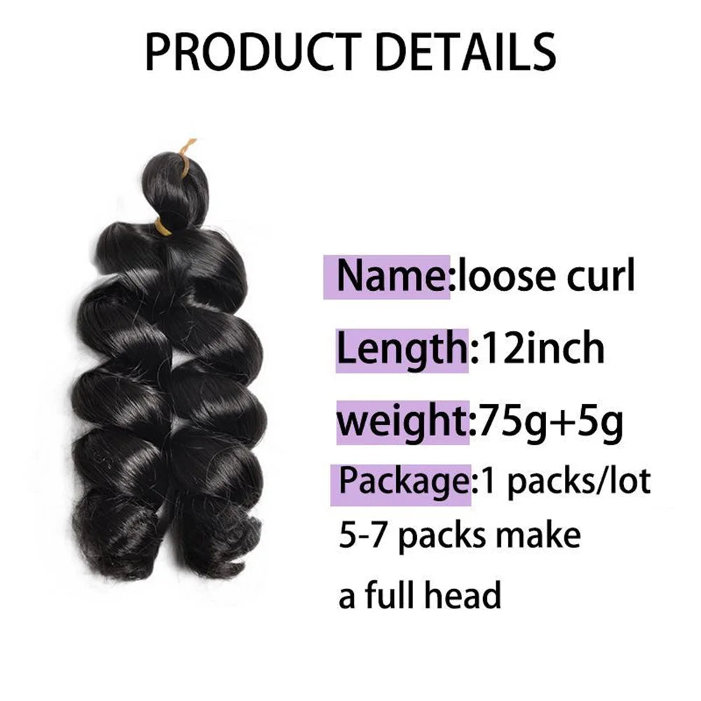Cabello de ganchillo French Loose Wave