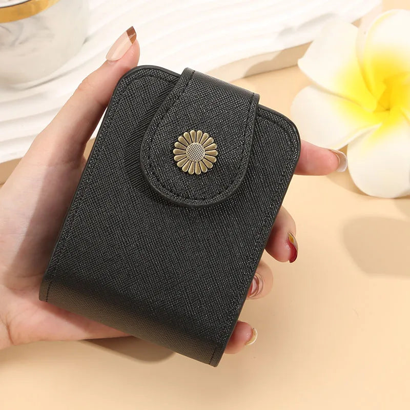 Makeup bag small women's portable makeup box with mirror mouth red envelope storage bag mini women's bag