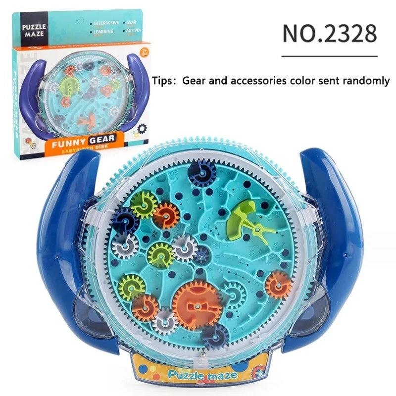 UFO Creative Puzzle Maze Magic Transparent Puzzle Speed Cube Rolling Ball Magic 3D Maze Toys For Children Stress Reliever Toys