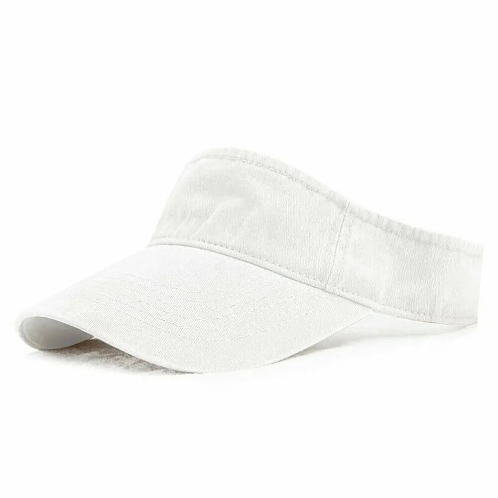 Fashion Men Women Sun Visor Casual Baseball Hat Adjustable Sports Hat Tennis Golf Sport Headband Summer Beach Cap