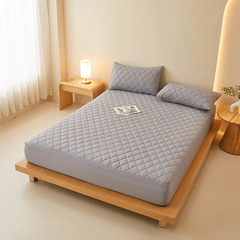 Waterproof Mattress Protector Embossed Bed Mattress Cover Soft Breathable Fitted Mattress Pad Cover 120/150/180/220x200 Washable