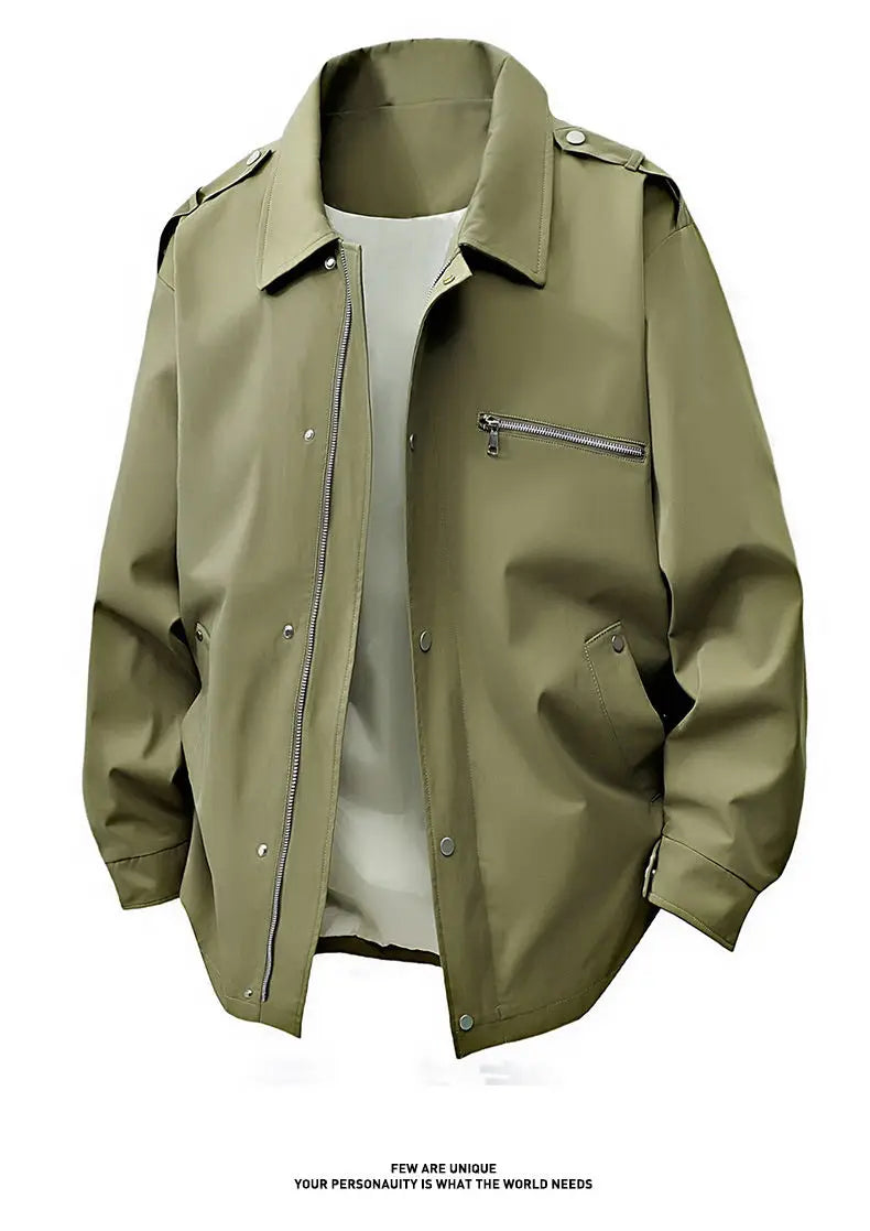 In the spring and autumn , men's casual jackets are fashionable and versatile for business, a trendy and versatile loose